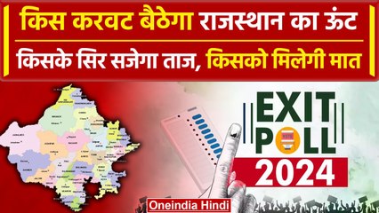 Скачать видео: Exit Poll Result 2024 Rajasthan: राजस्थान में BJP, Congress के बीच कांटे की टक्कर | वनइंडिया हिंदी