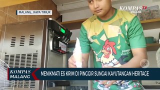 Sensasi Menikmati Es Krim Pinggir Sungai Kayutangan Heritage