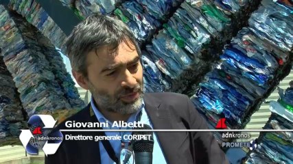 Inaugurata a Sant'albano Stura (CN) "Terzo Paradiso Recycling": Albetti (Coripet), "Quest'opera è fatta di PET, un materiale speciale, un materiale virtuoso perché ritornerà ad essere PET"