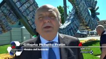 A Sant'Albano Stura (CN) la nuova opera dell'artista Michelangelo Pistoletto: Pichetto Fratin (Ministro dell'Ambiente), 