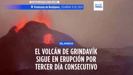 Sigue la alerta roja en Grindavík por los gases venenosos del volcán de Islandia