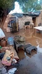 Desbordó un canal de riego e inundó una vivienda