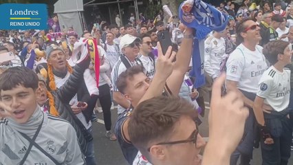 Aficionados del Real Madrid se preparan para la final confiados de ganarla