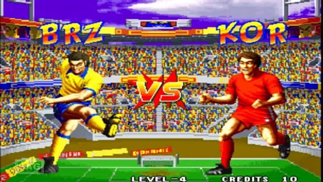 SUPER SIDEKICKS - BRAZIL VS. KOREA GAMEPLAY (ARCADE) NO COMMENTARY - SERGIO GAMER