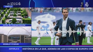Rafa Nadal atiende a Real Madrid TV antes de la final