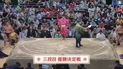Sandanme Yusho - Sadanohikari(Sd29e) vs Kyokukaiyu(Sd87w) - Natsu 2024, Day 15