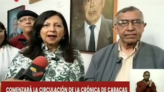 Alc. de Caracas Carmen Meléndez: Se inaugura con gran éxito la exhibición de Cronistas de Venezuela