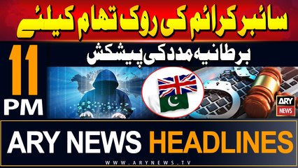 ARY News 11 PM Headlines 1st June 2024 | UK Offers Help to prevent cybercrime
