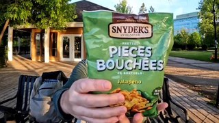 Snyder's Pretzel Pieces Jalapeno flavor Review