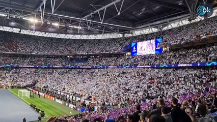 Atronador: así cantó el madridismo el himno de la Décima en Wembley