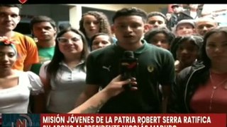 Caracas | Jóvenes de la Patria reafirman su apoyo al presidente Nicolás Maduro