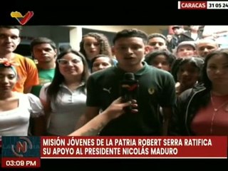Caracas | Jóvenes de la Patria reafirman su apoyo al presidente Nicolás Maduro