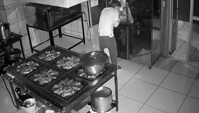 Ladrão invade restaurante e ataca geladeira durante furto no Paraná