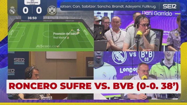 La reacción de Roncero en caliente: del sufrimiento a la euforia con Carvajal y Vinicius