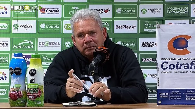 El entrenador del Once Caldas, Hernán Darío 