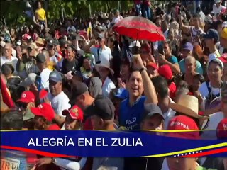 Download Video: Pueblo del edo. Zulia recibe con alegría al Presidente Nicolás Maduro