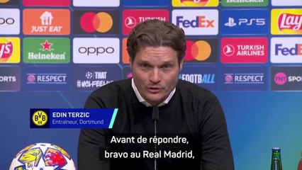 Dortmund - Terzic : "On a affronté des grands champions"