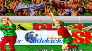 SUPER SIDEKICKS - BRAZIL VS. SPAIN GAMEPLAY (ARCADE) NO COMMENTARY - SERGIO GAMER