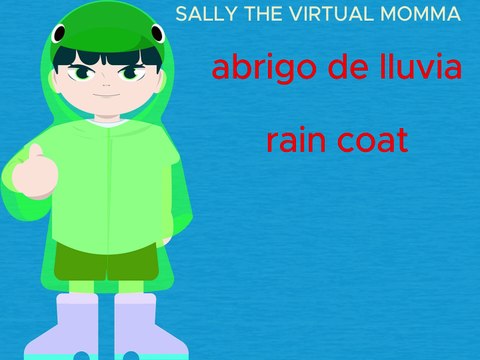 Learn the clothes names in English and Spanish, Aprende ingles rapida y facil.