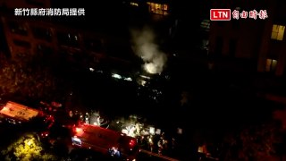 筆電起火？新竹縣竹北1日暗夜火警 大樓居民虛驚一場（新竹縣府消防局／讀者提供）