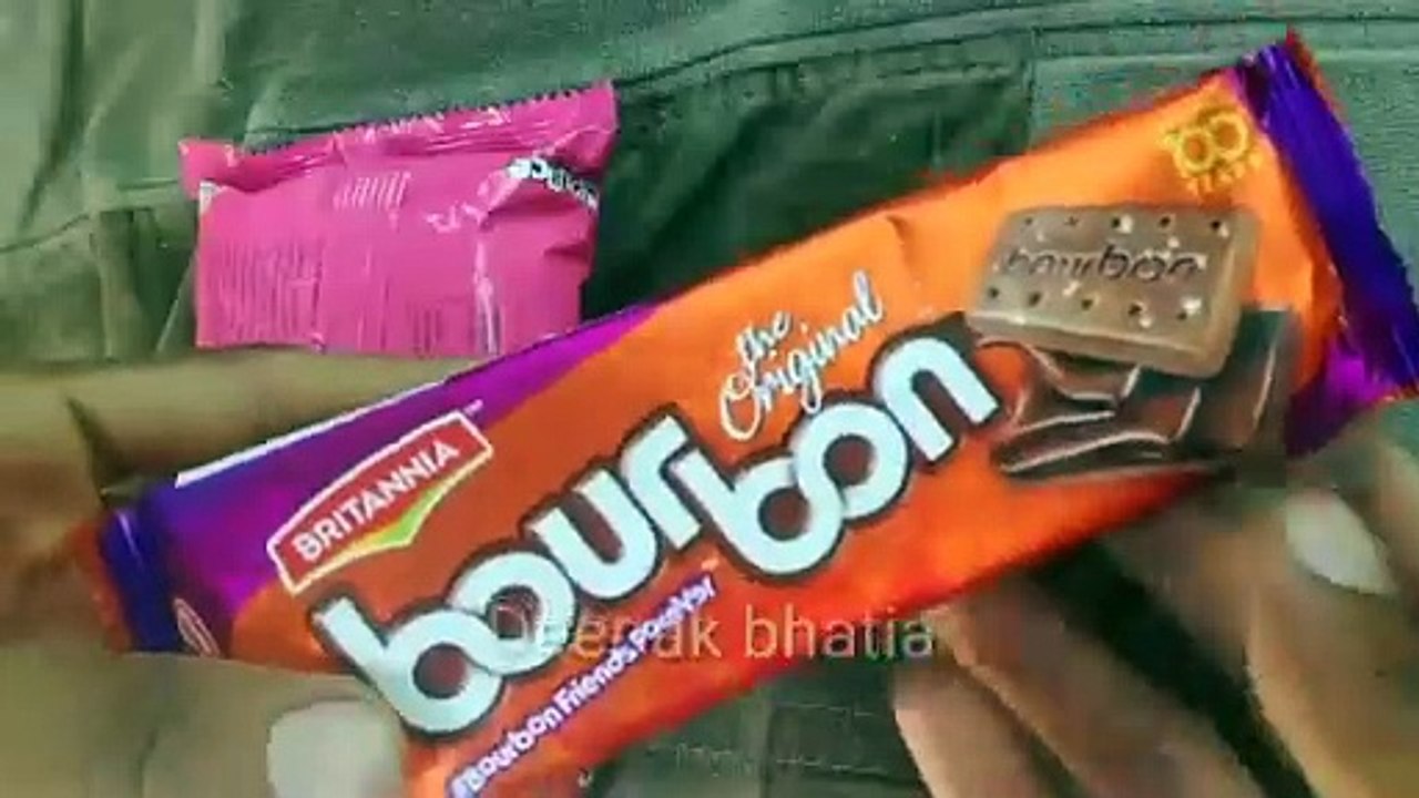 Sunfeast Bounce dream cream and Britannia bourbon biscuits