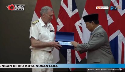 Prabowo Terima Panglima Angkatan Bersenjata Inggris Bahas Kerjasama Pertahanan