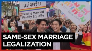 Thai prime minister says he is working to 'legalize same-sex marriage' at Bangkok pride parade