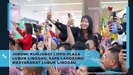 Kunjungan Kejutan: Presiden Jokowi Santap Malam dan Sapa Warga di Lippo Plaza Lubuk Linggau