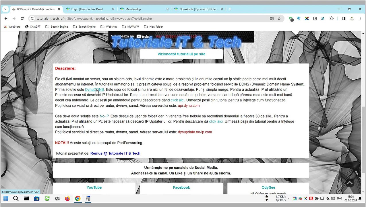 IP Dinamic Rezolvă-ți problema prin DDNS