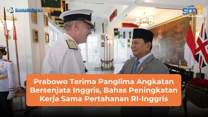 Prabowo Terima Panglima Angkatan Bersenjata Inggris, Bahas Peningkatan Kerja Sama Pertahanan RI-Inggris