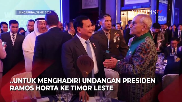 Cerita Pertemuan dengan Presiden Ramos Horta, Prabowo: Dia Undang Saya ke Timor Leste