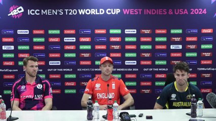 Mitch Marsh (Australia), Jos Butler (England) & Richie Berrington (Scotland) preview their T20 world cup openers