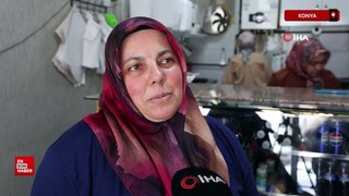 Konya'da 4 çocuk annesi börek yapıp satarak geçimini sağlıyor