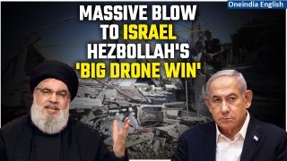 Hezbollah Stuns Israel: Watch $10M Assassination Drone Turns Into Fireball in One Strike | Oneindia