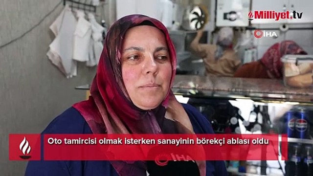 Oto tamircisi olmak istiyordu! 4 çocuk annesi kadın sanayinin börekçi ablası oldu