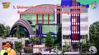 3 Perguruan Tinggi Terbaik di Kota Sukabumi Raih Peringkat Uni Rank 2024 adakah kampusmu