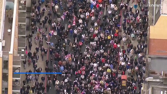 Szélsőjobboldali demonstráció Londonban