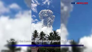 Gunung Ibu di Maluku Utara Kembali Erupsi, Muntahkan Abu Vulkanik Hitam Setinggi 7.000 Meter