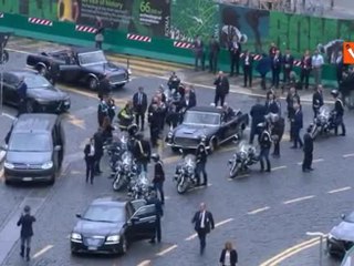 Festa della Repubblica, Mattarella e Crosetto a bordo della storica Lancia Flaminia