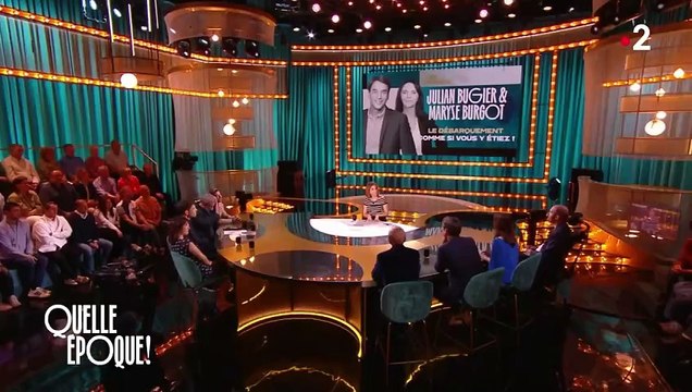 Julian Bugier évoque le podcast de Claire Fournier, son épouse, avec une grande fierté sur le plateau de l'émission Quelle époque !