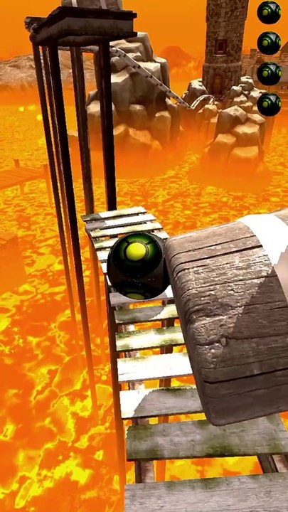 Rolling ball difficulty game