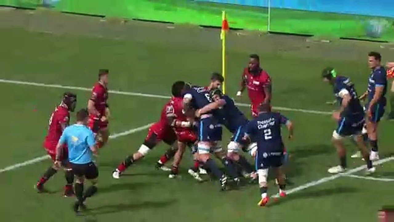TOP 14 - Essai de Jan SERFONTEIN (MHR) - Montpellier Hérault Rugby - LOU Rugby