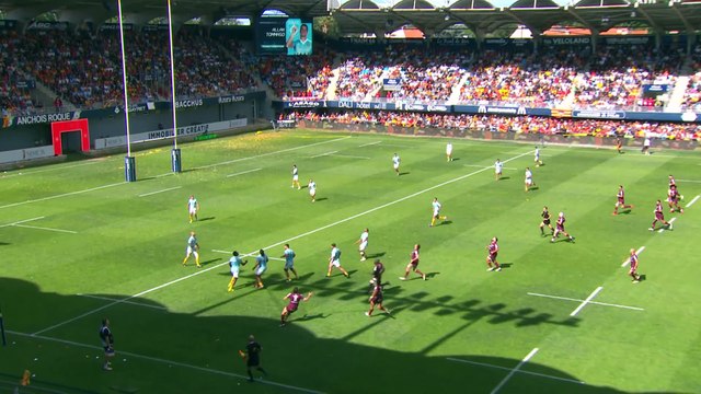TOP 14 - Essai de Pablo UBERTI (UBB) - USA Perpignan - Union Bordeaux-Bègles