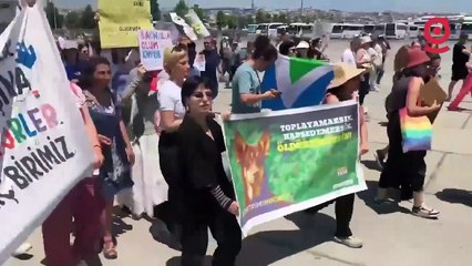 İstanbul'da büyük protesto: Susma haykır katliama hayır!