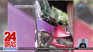 Bus ng Kingdom of Jesus Christ, bumangga sa bahay | Bus vs Motorsiklo | Tumilapon at bumaligtad na truck | 24 Oras Weekend