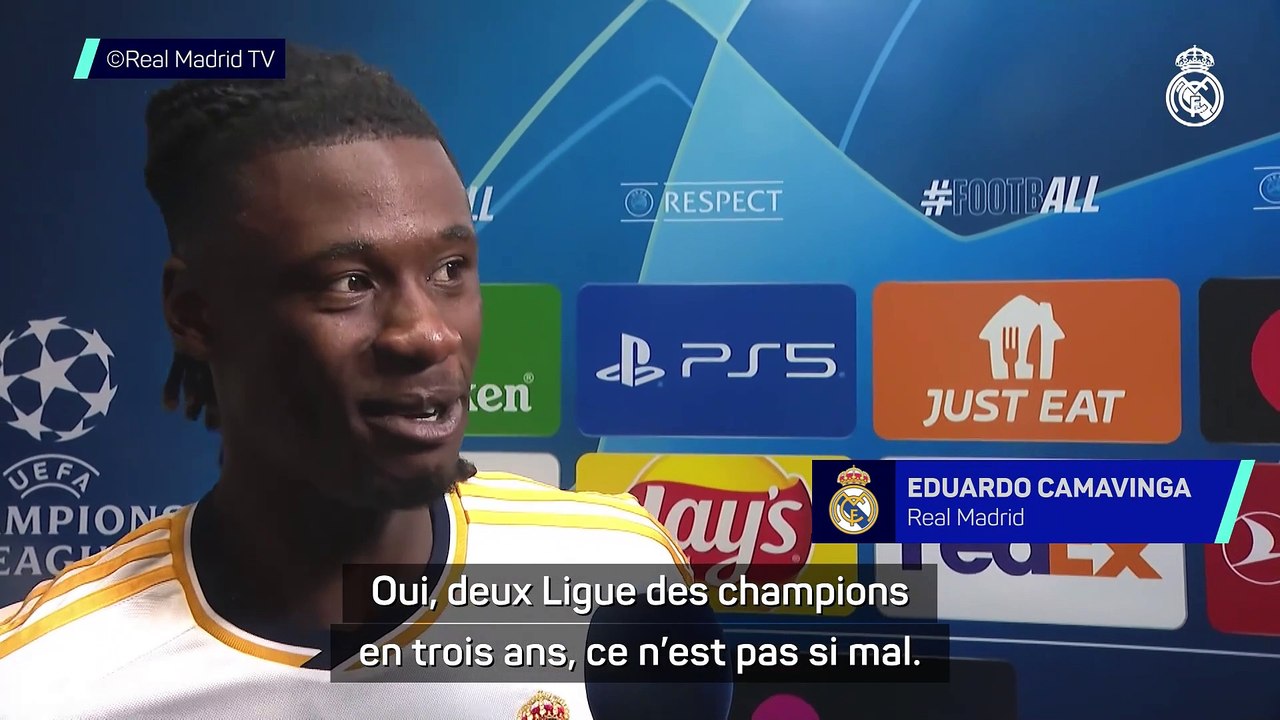 Camavinga : “2 Ligue des champions en 3 ans, ce n’est pas si mal !”