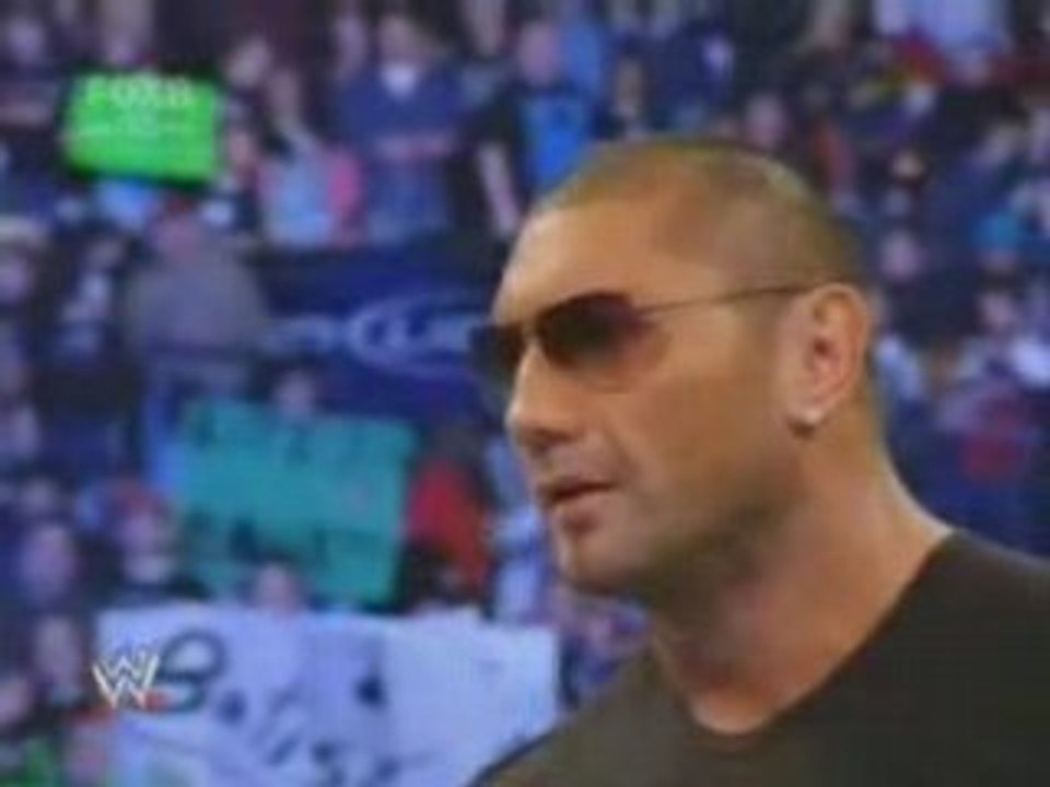WWE SD 4.11.08 SHAWN MICHAELS AND BATISTA CONFRONTATION