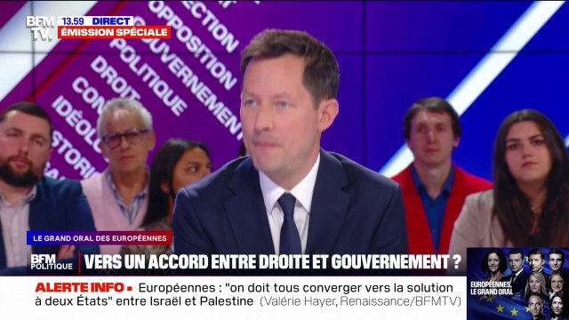 Cette crise politique ne se résoudra pas par une coalition avec la droite et Emmanuel Macron , estime François-Xavier Bellamy
