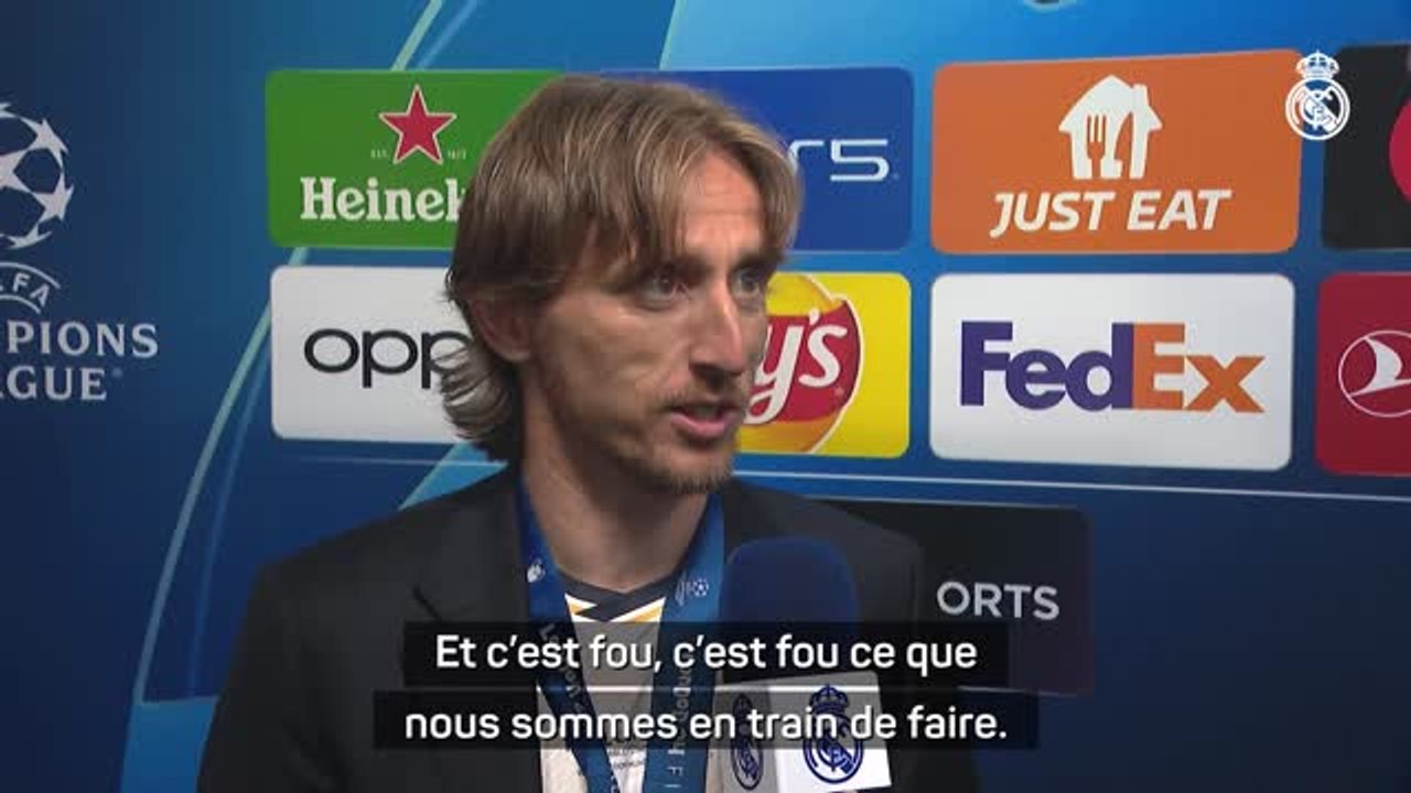 Real Madrid - Modrić : “C'est fou de rentrer à nouveau dans l’histoire du club, je suis sans voix”
