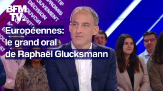 Guerre en Ukraine, LFI, soutien de François Hollande... ce qu'il faut retenir du grand oral des européennes de Raphaël Glucksmann sur BFMTV
